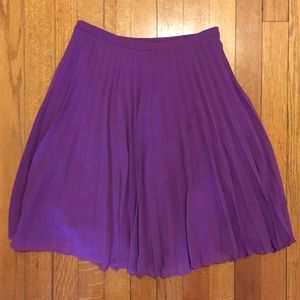 Asos purple pleated skirt